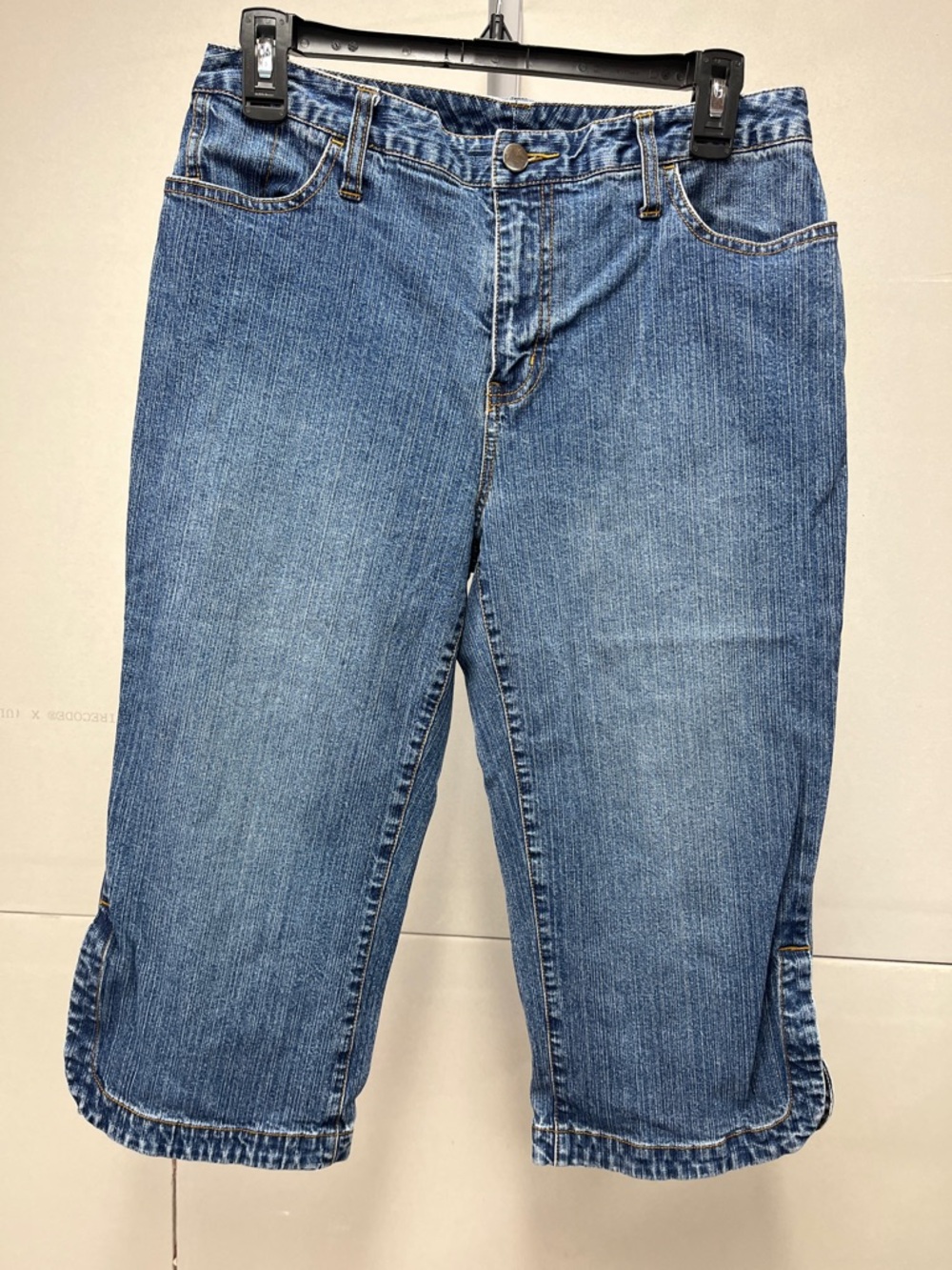 Sonoma Classic Blue Denim Stretch Cropped Capri Jeans 8